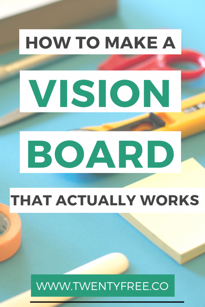 Read about how a vision board will help you achieve your goals this year! Dream boards are incredibly powerful if done right. #twentyfreeco | dreams | career | DIY | inspiration | how to create a vision board | template | weight loss | printables | students | #goalsettings #goalsetting #visionboard #goal #dreamboard #newyearsresolution #resolution #newyears #achievement #lifehacks #holidaycrafts