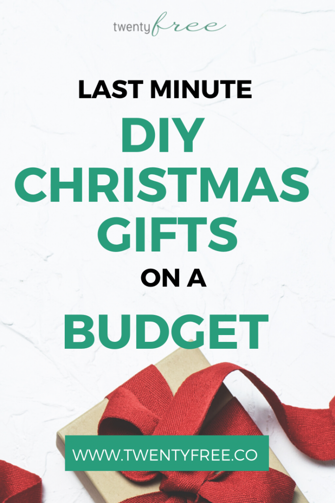 Find out 10 easy + cheap last minute gifts you can make just in time for Christmas! These are all budget friendly and  you can make them yourself! #twentyfreeco｜frugal living｜save money fast｜in a jar｜christmas gifts ideas | easy DIY | on a budget | dollar stores | #thrifty #tipsandtricks #moneysavingtips #frugalliving   #christmasgifts #christmascrafts #holidaycrafts #diycrafts #diyprojects #diygifts #diygiftideas #diygiftsforfriends #giftsforher #giftguide #holidaygifts #cheapgifts #savemoney #savingmoney #frugal #savemoney #budget #save