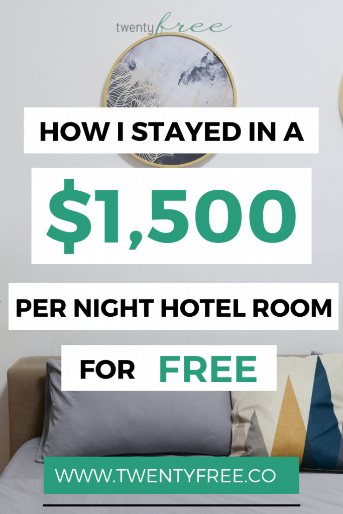 Read for my tips on how to stay in gorgeous $1500 hotel rooms for FREE! #twentyfreeco｜travel hacks｜packing｜airplane｜for women｜international｜cheap｜hotel｜money｜for girls｜#travel #lifestyle #travelhacking #travelhacks #hotels #traveltips #traveling